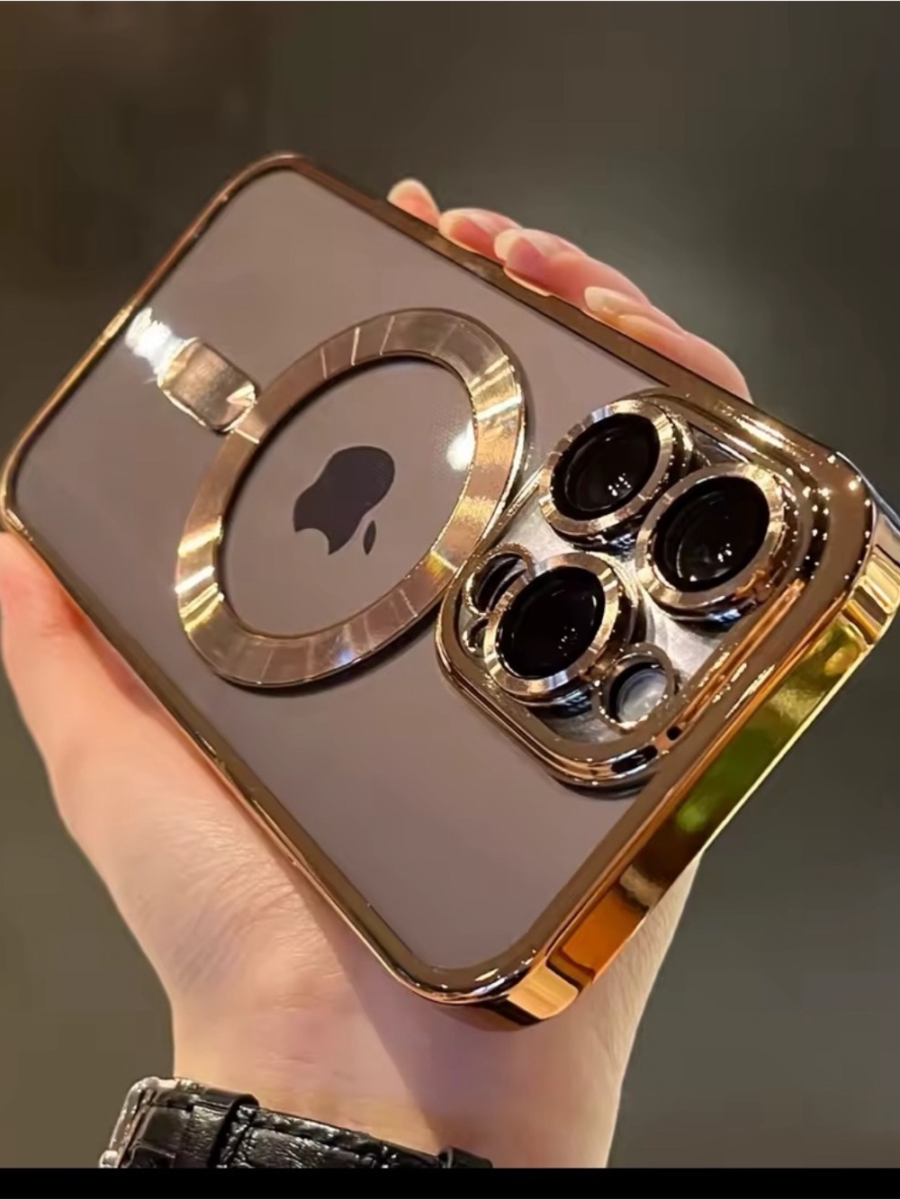 📱 Gold Magnetic Case for iPhone 13